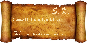 Somodi Konstantina névjegykártya